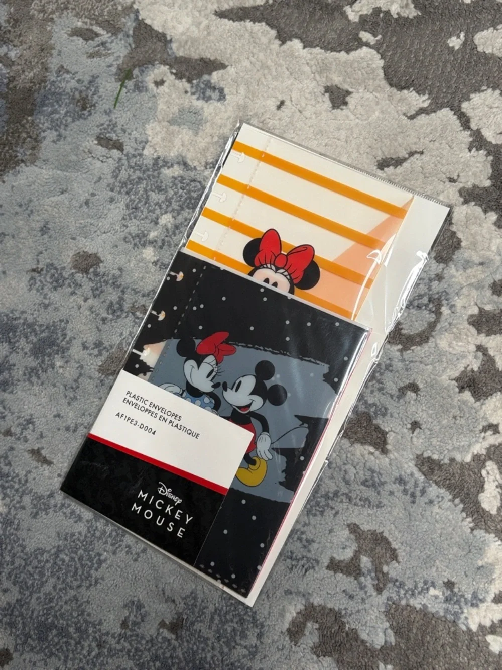 ❤️$8 NWT Disney X Happy Planner Mickey Mouse & Minnie Mouse Snap In Envelopes